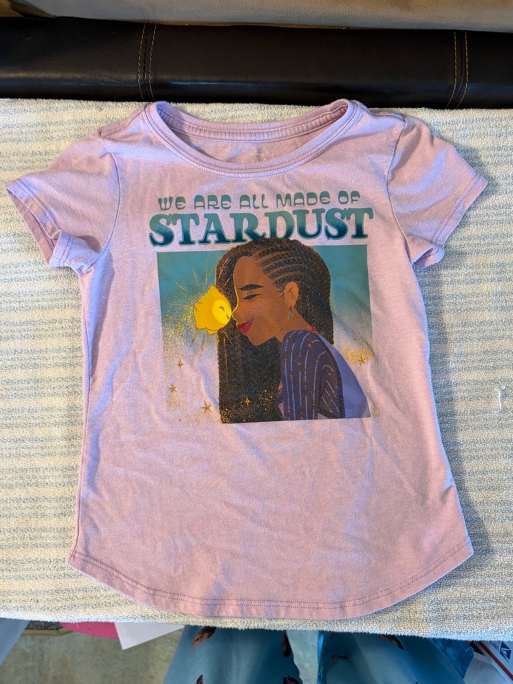 Kids Lavender Graphic Tee — 'We Are All Made of Stardust' Wish